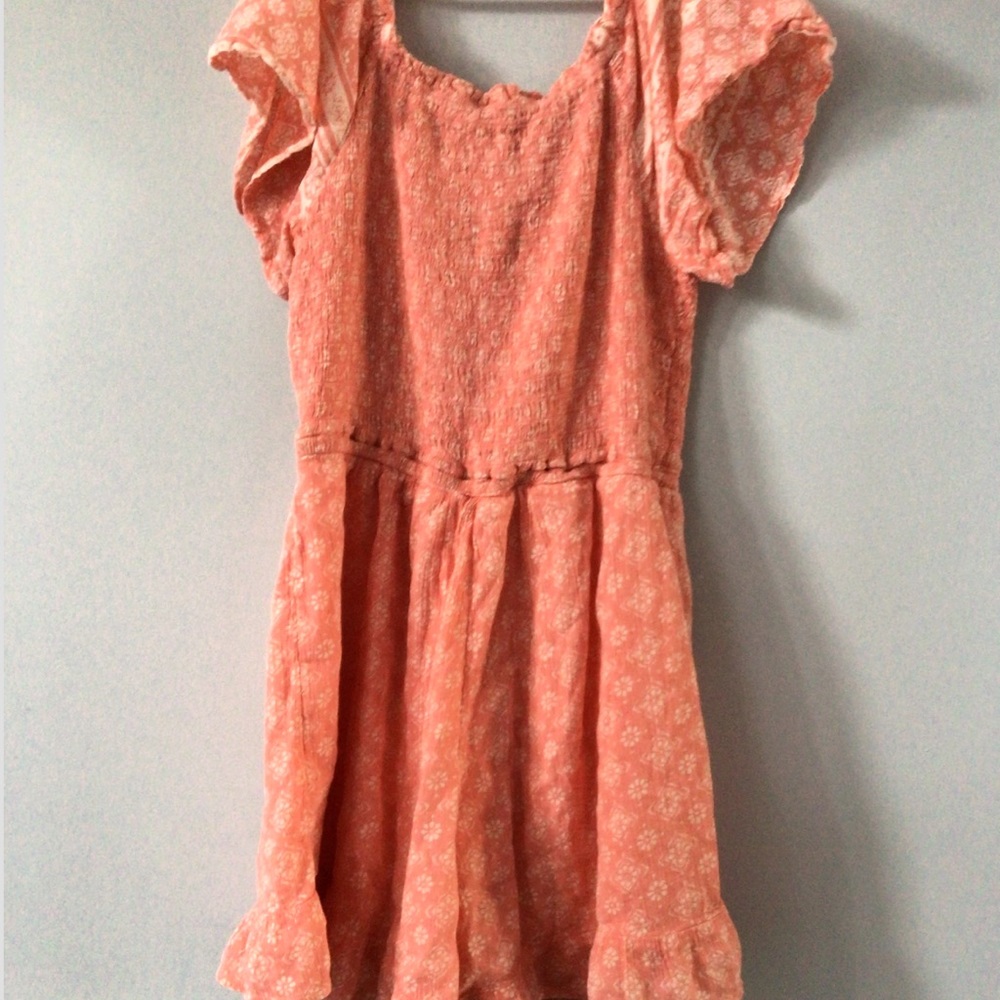 Justice Girls Pink Coral Summer Romper Size12girls